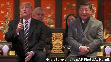 China Peking Xi Jinping und Donald Trump