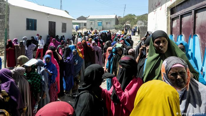 Women in Hargeisa queue at a polling station (Getty Images/AFP)