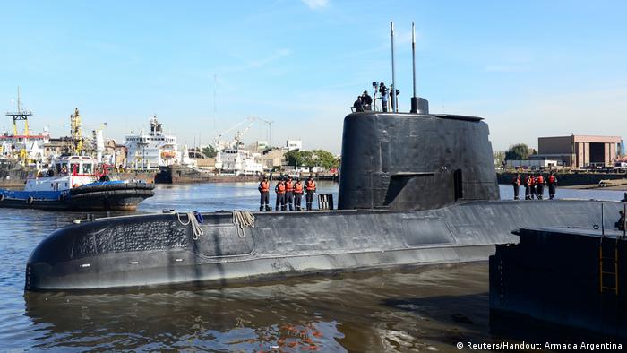 Argentinien Suche nach U-Boot mit 44-köpfiger Besatzung dauert an (Reuters/Handout: Armada Argentina)