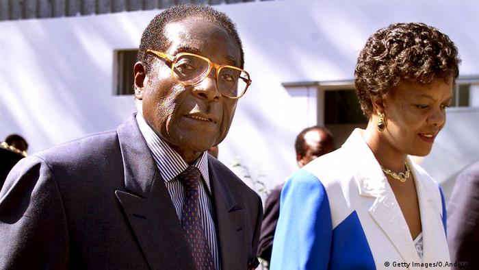 Robert Mugabe und Grace Mugabe (Getty Images/O.Anderson)