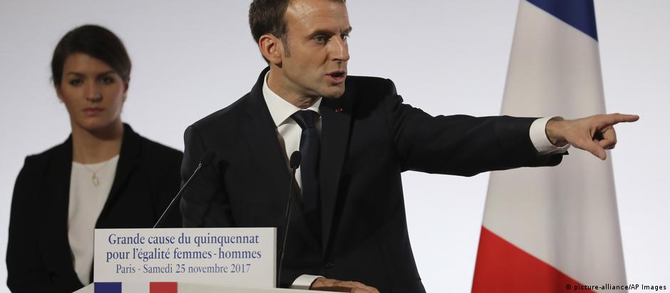 Macron apresenta projeto quinquenal: "A França não pode mais ser um desses países onde as mulheres têm medo"