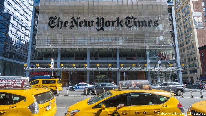 USA New York Times Gebäude in New York (picture alliance/dpa/Photoshot)