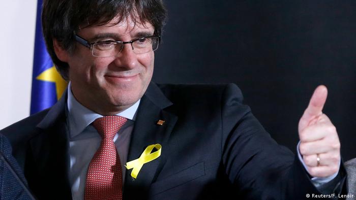 Katalonien Wahlen 2017 - Mehrheit für Unabhängigkeit - Carles Puigdemont in Belgien (Reuters/F. Lenoir)
