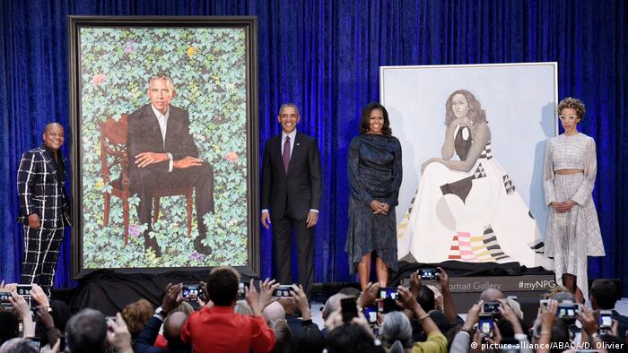 Image result for michelle and barack obama portraits