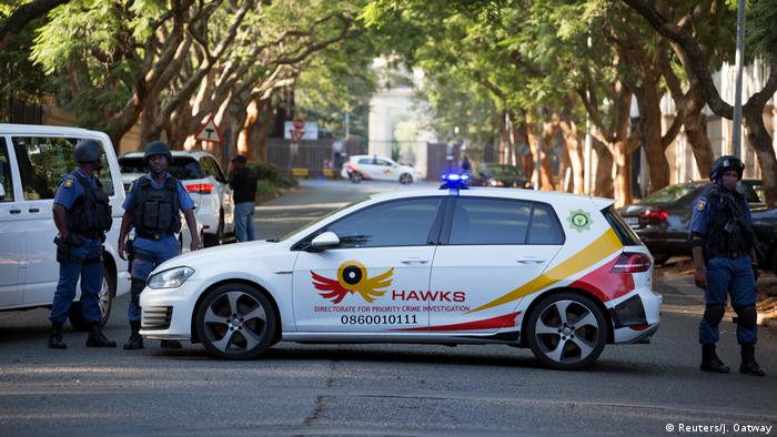 File photo of the South Africa's special investigations unit, the Hawks (Reuters/J. Oatway)