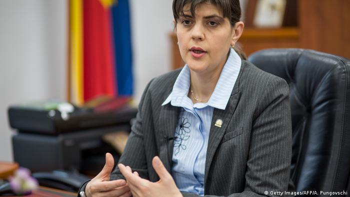 Rumänien Bukarest - Laura Codruta Kovesi der Antikorruptionsbehörde (Getty Images/AFP/A. Pungovschi)