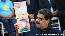 Venezuela Präsident Nicolas Maduro neue Währung Bolivar