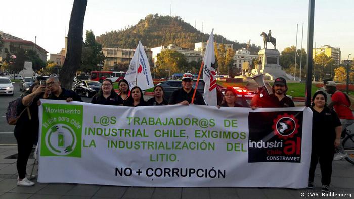 Chile Lithium Abbau Anti Soquimich Protest