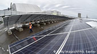 Солнечные батареи в Чернобыле 