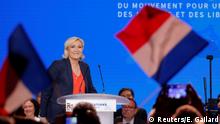 Nizza Kundgebung Fest der Nationen Marine Le Pen