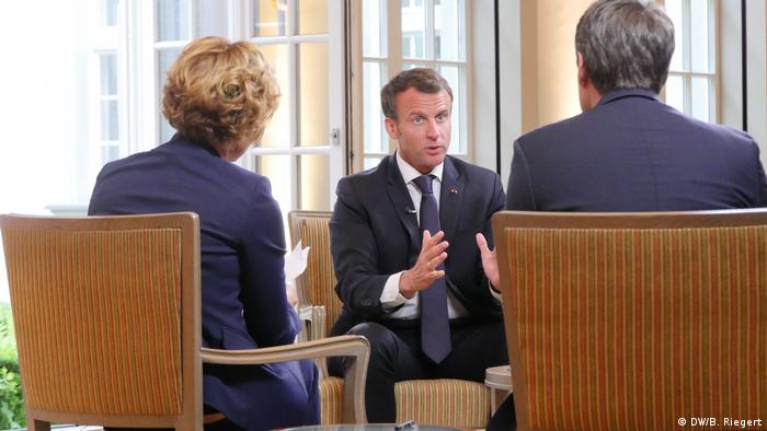 Emmanuel Macron, interviu pentru DW şi ARD