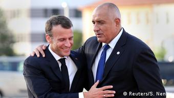 Bulgarien EU-Balkan-Gipfel in Sofia | Borisov und Macron (Reuters/S. Nenov)