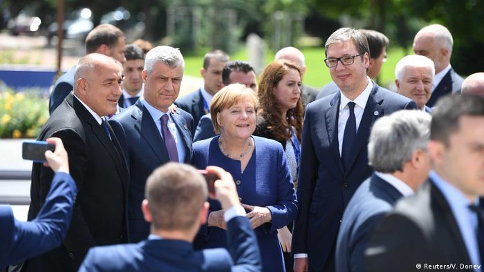 Bulgarien EU-Balkan-Gipfel in Sofia | Merkel & Thaci & Vucic (Reuters/V. Donev)