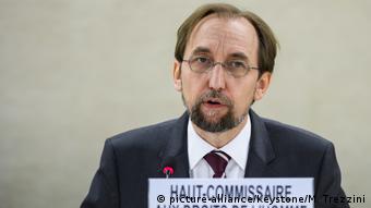UN-Hochkommissar Menschenrechte Said Raad al-Hussein (picture-alliance/Keystone/M. Trezzini)