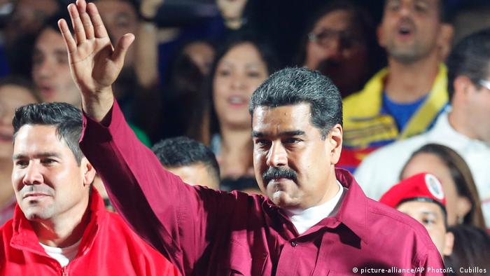 Venezuela Wahlen - Nicolas Maduro (picture-alliance/AP Photo/A. Cubillos)