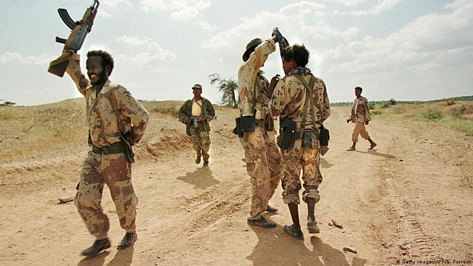 Eritrea Soldaten beim Training im Grenzkrieg mit Äthiopien 1999