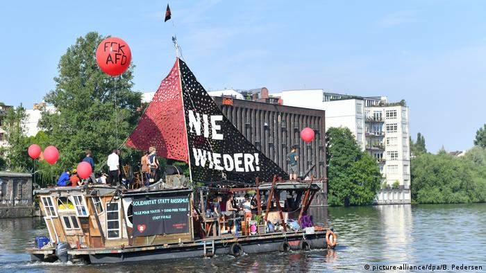 Protest gegen AfD-Demo (picture-alliance/dpa/B. Pedersen)