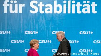 Deutschland Wahlkampf 2017 CDU & CSU in Bayern (picture-alliance/dpa/S. Hoppe)