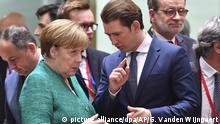 Belgien - EU-Gipfel in Brüssel - Merkel und Kurz