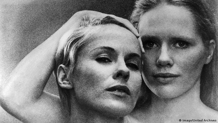 Bibi Andersson (esq.) e Liv Ullmann em Persona, 1966