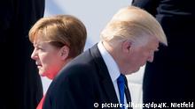 US-Präsident Donald Trump und Kanzlerin Merkel