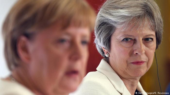 Grobritannien London Pressekonferenz von Theresa May und Angela Merkel (Getty Images/S. Rousseau)