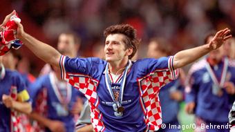Лучший бомбардир Хорватии на чемпионатах мира Давор Шукер