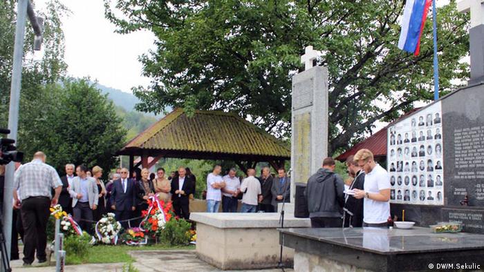 Bosnien, Jahrestag, Kriegsverbrechen an der serbischen Zivilbevölkerung in der ostbosnischen Ortschaft Zalazje (DW/M.Sekulic)