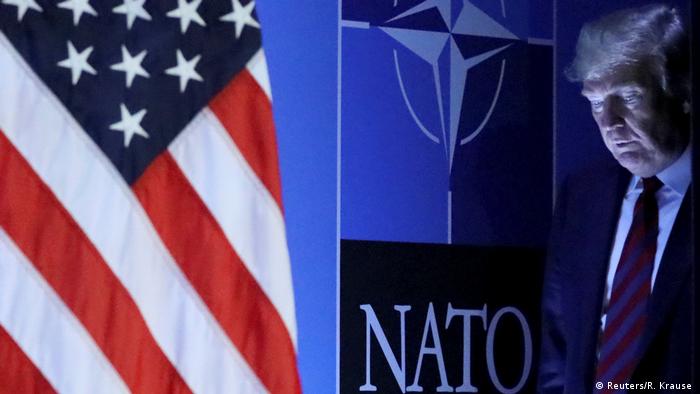 Trump beim NATO Gipfel in Brüssel (Reuters/R. Krause )