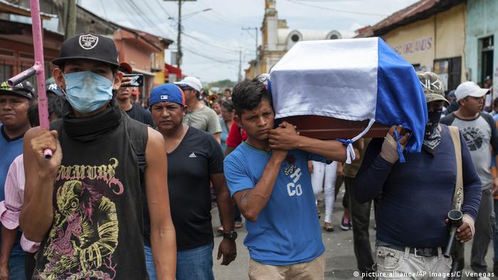 La represión parapolicial dejó al menos 277 muertos en Nicaragua, según la CIDH del 20.07.2018.