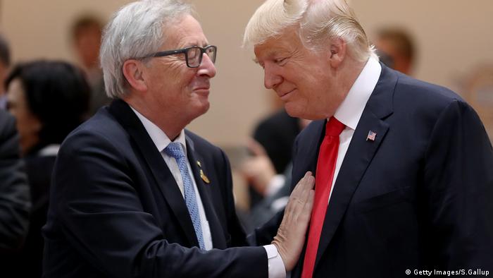 Deutschland G20 Gipfel Jean-Claude Juncker und Donald Trump (Getty Images/S.Gallup)