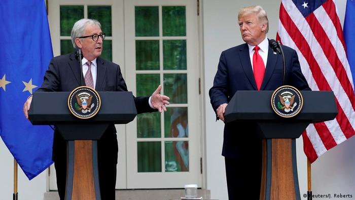 USA Washington Jean-Claude Juncker, Präsident EU-Kommission & Donald Trump (Reuters/J. Roberts)