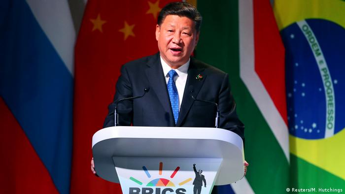 Südafrika | Xi Jinping spricht auf dem BRICS Summit (Reuters/M. Hutchings)