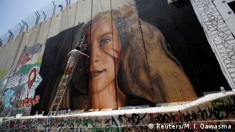  Ahed Tamimi Mural West Bank (Reuters/M. I. Qawasma)