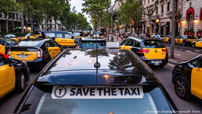 Taxis en Barcelona.