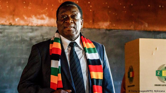 Simbabwe Wahl | Emmerson Mnangagwa, Präsident (Getty Images/AFP/J. Njikizana)