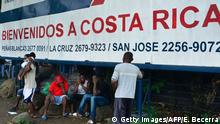Costa Rica Flüchtlinge an der Grenze zu Nicaragua