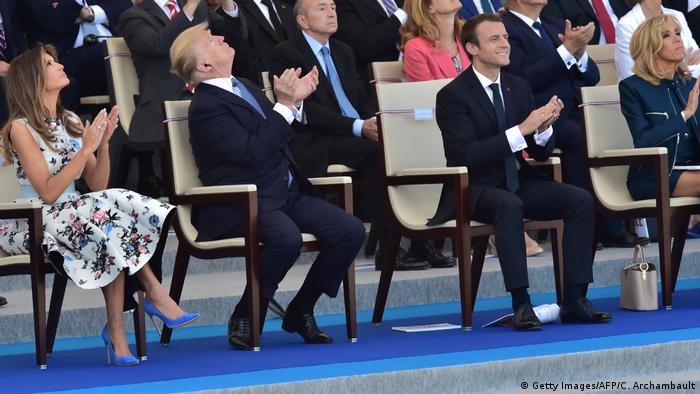 Frankreich Nationalfeiertag 2017 | Emmanuel Macron & Donald Trump in Paris (Getty Images/AFP/C. Archambault)