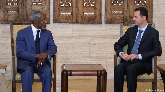 Syrien - Präsident al-Assad trifft Kofi Annan in Damaskus (Reuters/Sana)