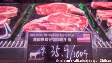 Symbolbild China - USA Strafzölle | Fleisch aus den USA