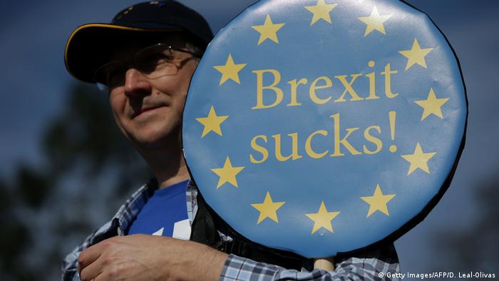 Europa UK l Symbolbild Brexit (Getty Images/AFP/D. Leal-Olivas)