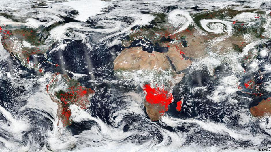 Satellitenbild NASA Brände