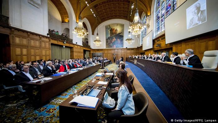 Den Haag Internationaler Gerichtshof tagt zu Iran USA (Getty Images/AFP/J. Lampen)