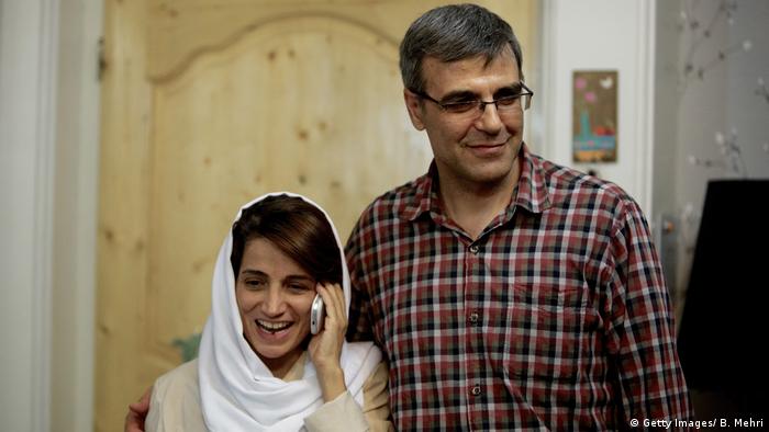  Reza Khandan und seine Frau Nasrin Sotoudeh (Getty Images/ B. Mehri)