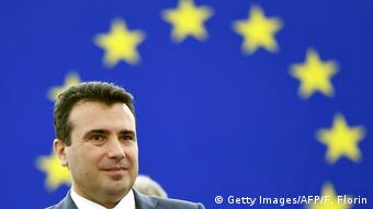 Europaparlament der Mazedonische Premierminister Zoran Zaev (Getty Images/AFP/F. Florin)