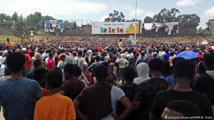Protest in Addis Ababa (picture-alliance/AA/M.W. Hailu)
