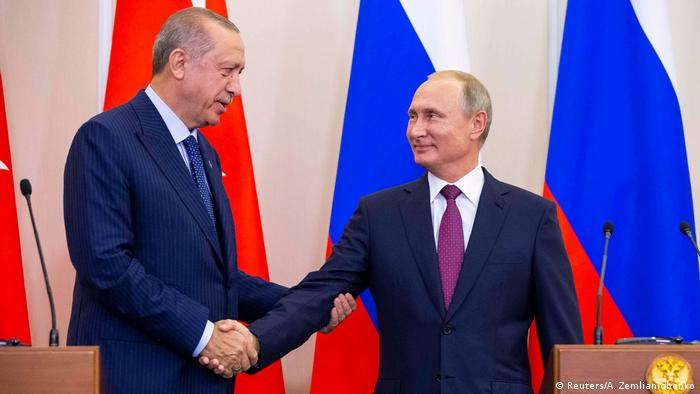 Russland Sotschi Treffen Putin Erdogan (Reuters/A. Zemlianichenko)