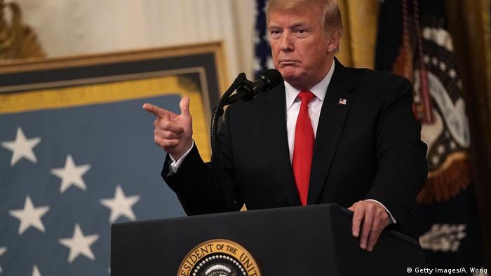 USA PrÃ¤sident Donald Trump im WeiÃen Haus in Washington (Getty Images/A. Wong)