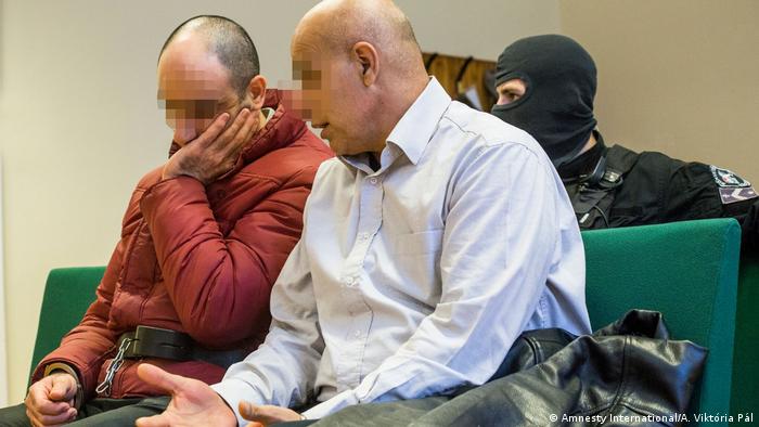 Ahmed H. sits in Hungarian court in October 2017