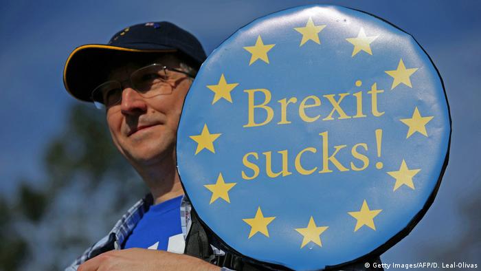 Europa UK l Symbolbild Brexit (Getty Images/AFP/D. Leal-Olivas)